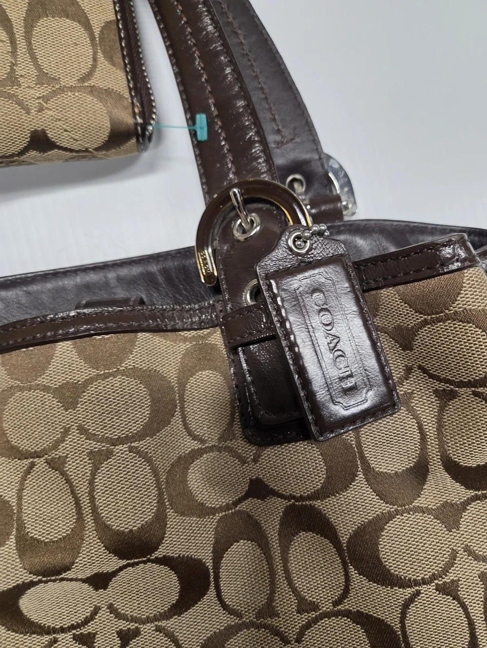 Coach Vintage Soho Signature CC Tote Bag With Wallet Purse Y2k 2000s